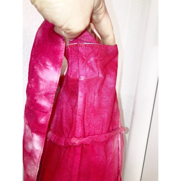 ✨RaRE COMME des GARÇONS tricot Dyed Wool 2 Ways Shoulder Tote Bag PINK - Picture 7 of 16